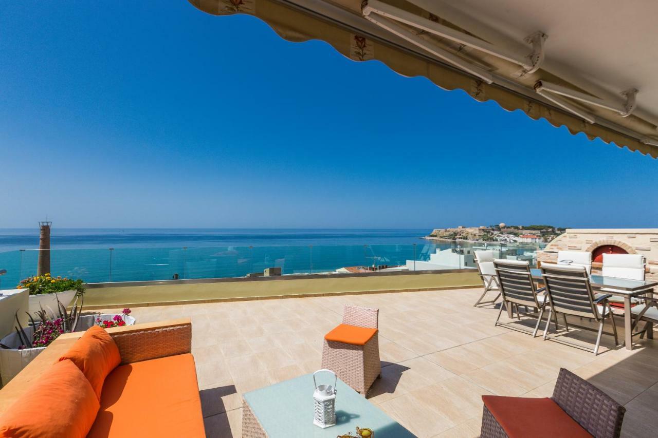 罗希姆诺Elytis Panoramic View公寓 外观 照片