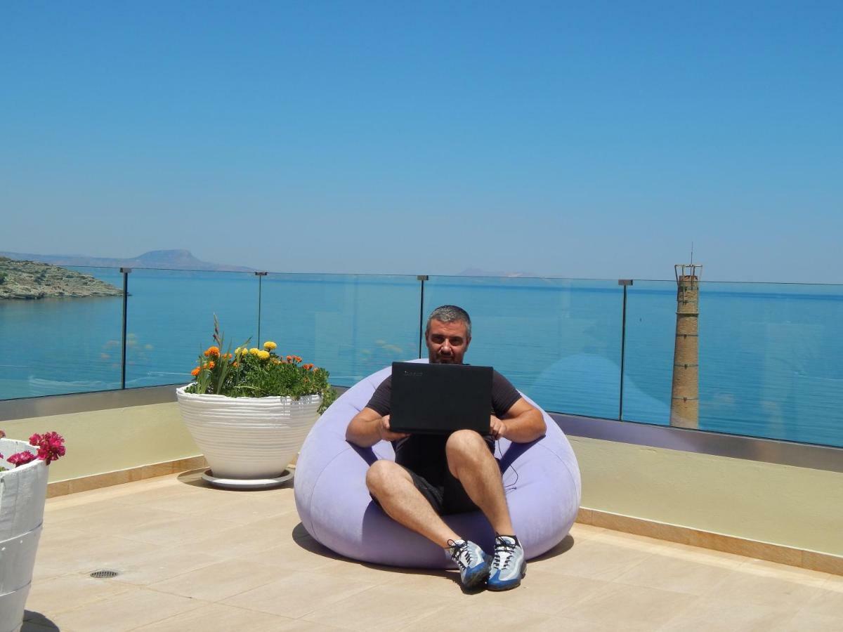 罗希姆诺Elytis Panoramic View公寓 外观 照片